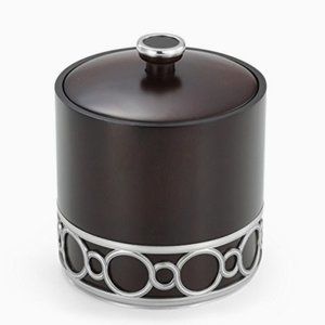 Royal Selangor Medallion Pewter and Wood Ice Buxket